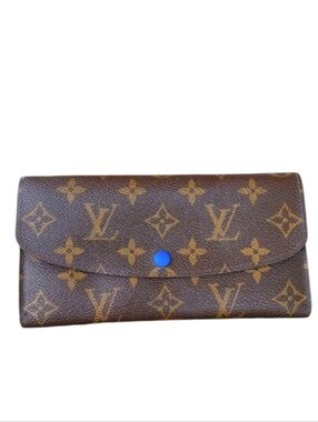 Louis Vuitton Monogram Blue Emilie Wallet